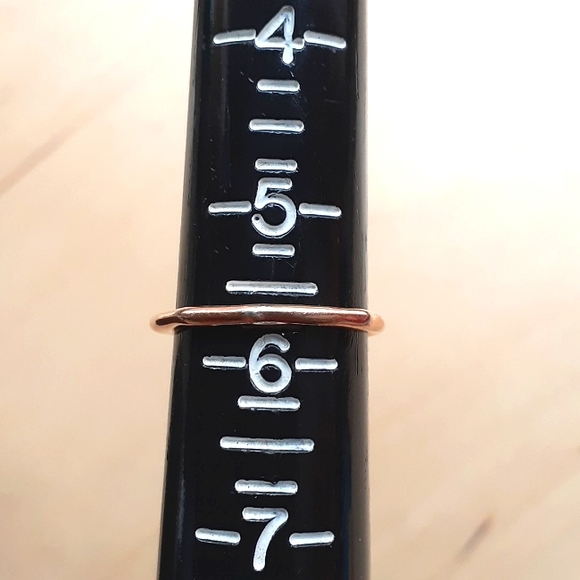 Monica Vinader Rose Gold with Kyanite Stone Ring, Size 5 3/4 - Picture 4 of 6